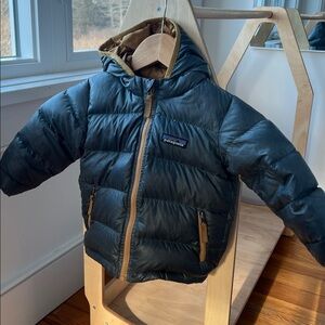Patagonia Kids Hi Loft Down Sweater Hoodie 12-18 months